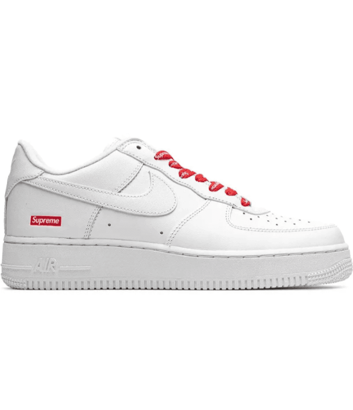 NIKE X SUPREME AIR FORCE 1 LOW "Mini Box Logo White" SNEAKERS