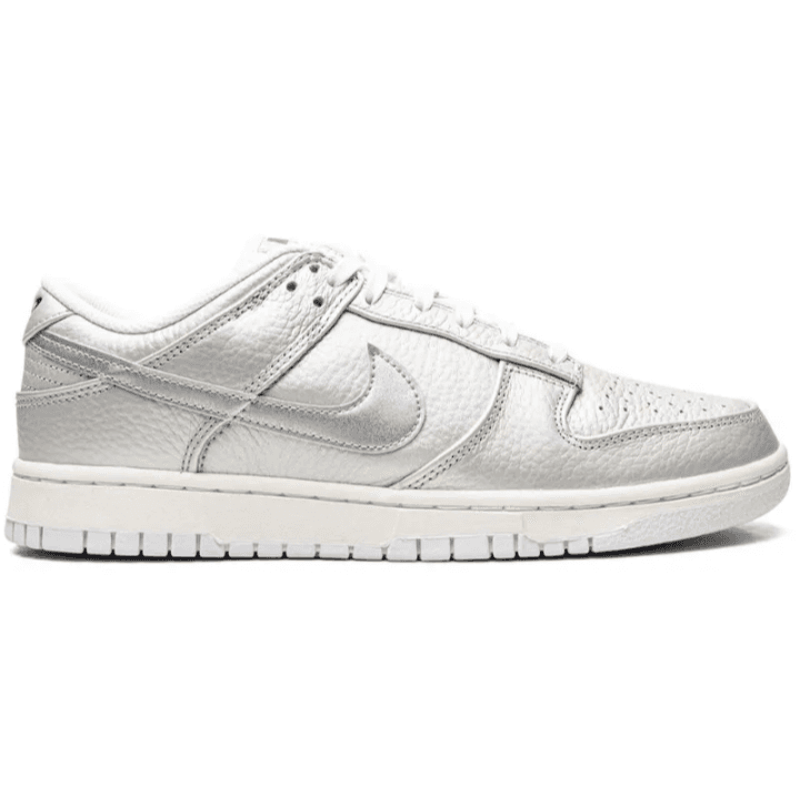 NIKE DUNK LOW "Metallic Silver" SNEAKERS