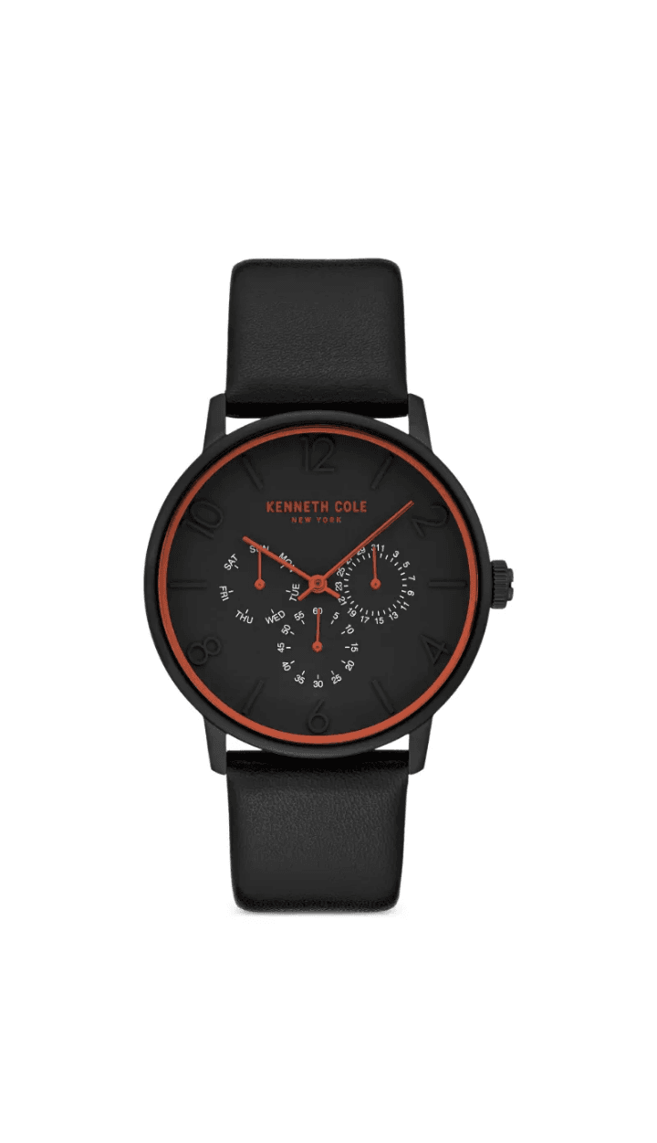 MULTI-FUNCTION LEATHER STRAP 42MM WATCH