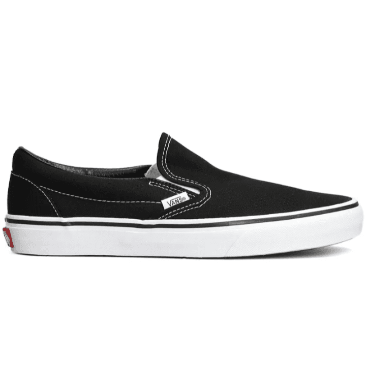 CLASSIC SLIP-ON "Black/White" SNEAKERS