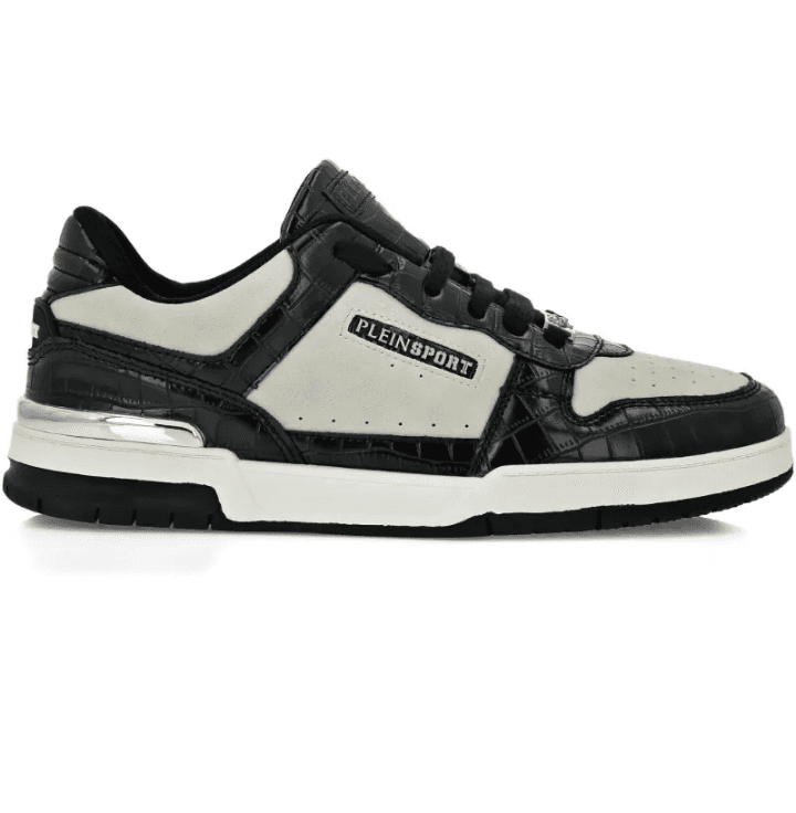 CROCODILE-EFFECT PANEL SNEAKERS