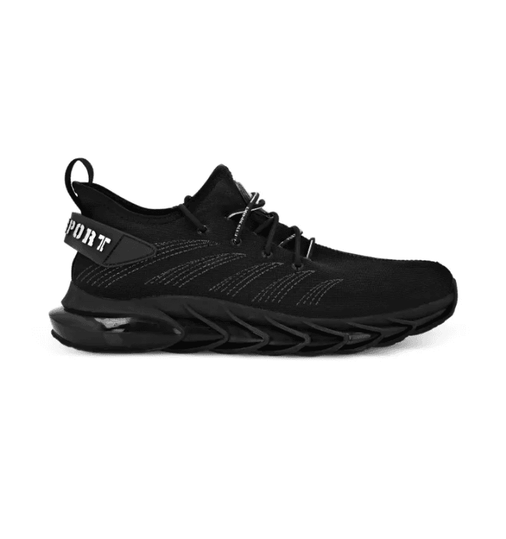 PANELLED LACE-UP SNEAKERS