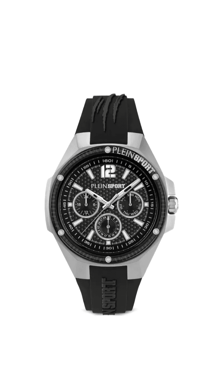 SILVER BLACK WATCH