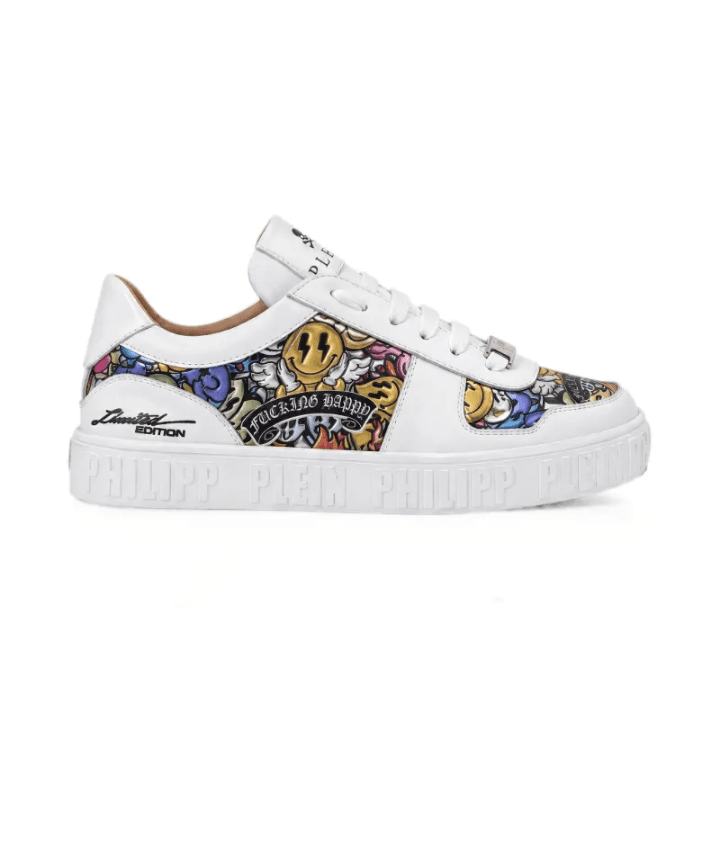 MIRROR SMILE GRAPHIC-PRINT SNEAKERS