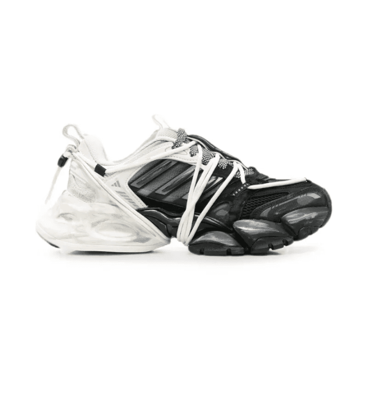 PANELLED LACE-UP SNEAKERS
