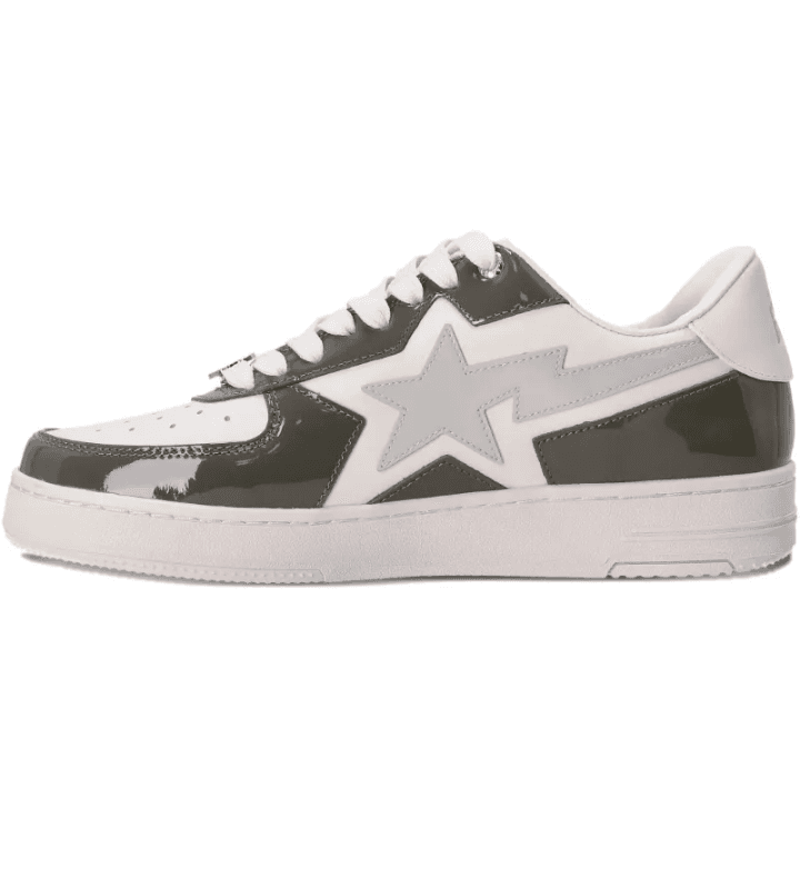 STA LOGO-PATCH LEATHER SNEAKERS
